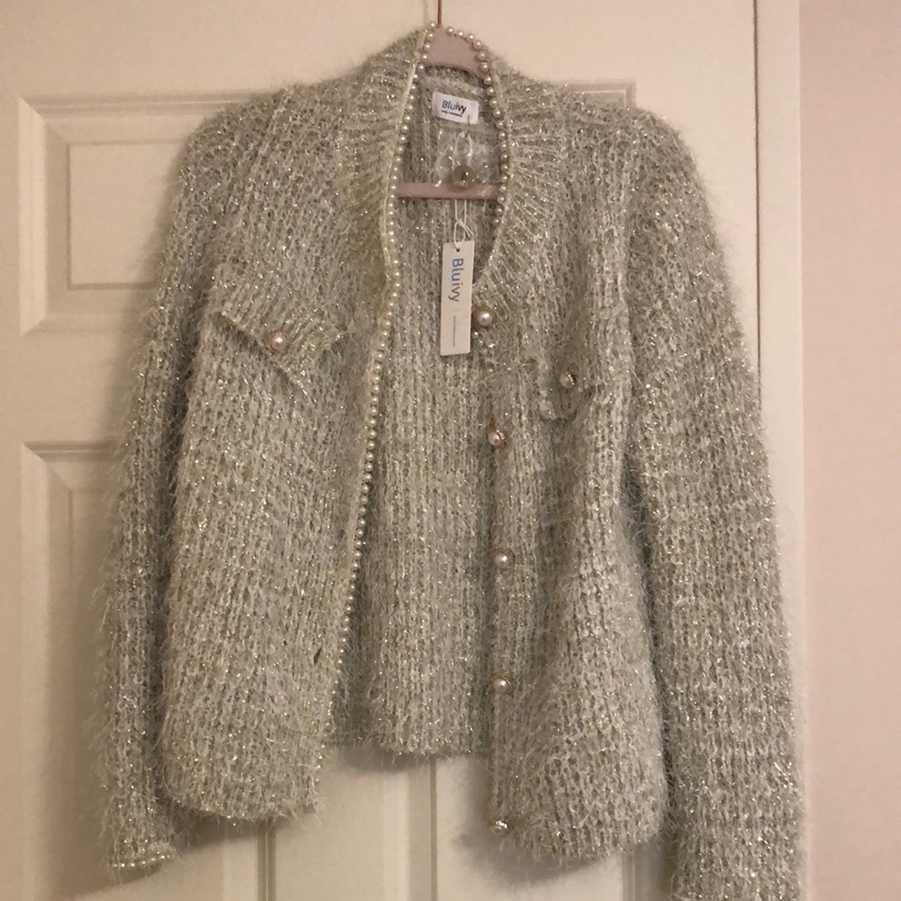 Sparkly Pearl Holiday Sweater